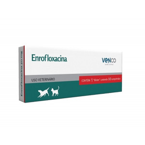 Enrofloxacina para cães e gatos - 50mg / 150mg - 10 Comprimidos
